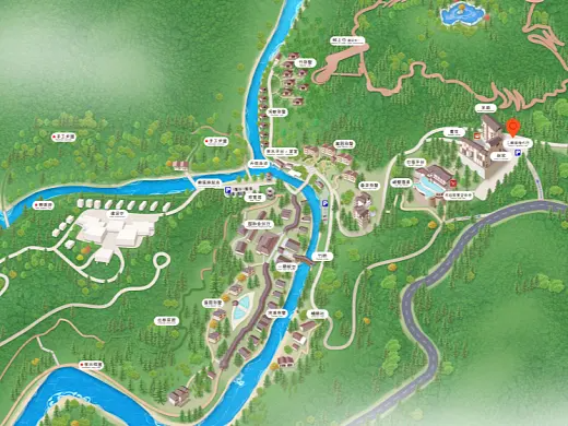 岷县结合景区手绘地图智慧导览和720全景技术，可以让景区更加“动”起来，为游客提供更加身临其境的导览体验。